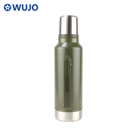 1L 1.5L 2.0L WUJO Botella de agua de vacío de acero inoxidable de alta calidad