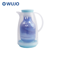 Wujo Rosa Vidrio Recarga Azul Vacío Térmico Térmico Té Plástico Cafeteras