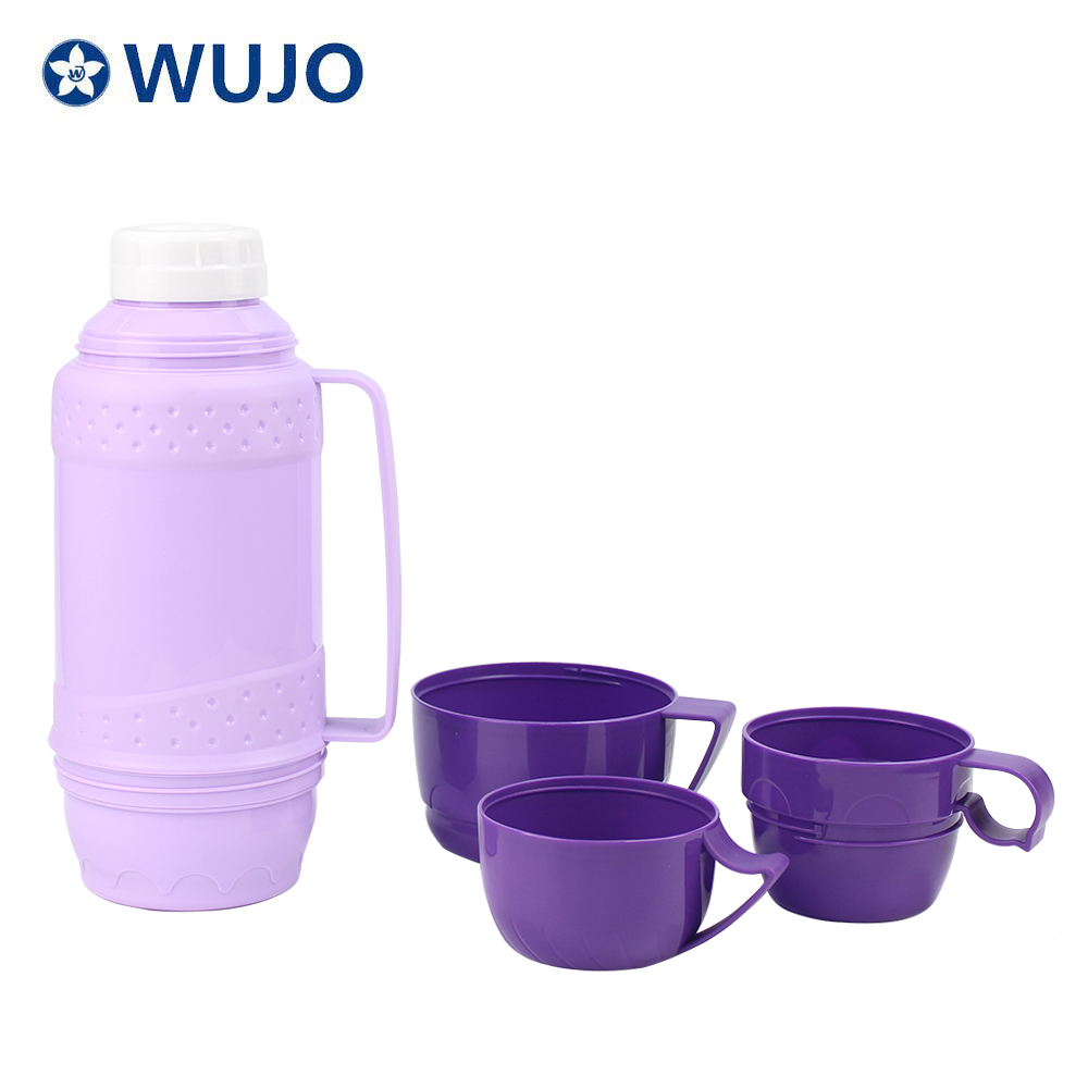 Tres tazas de recarga de cristal Botella de frasco termo aislada - Wujo